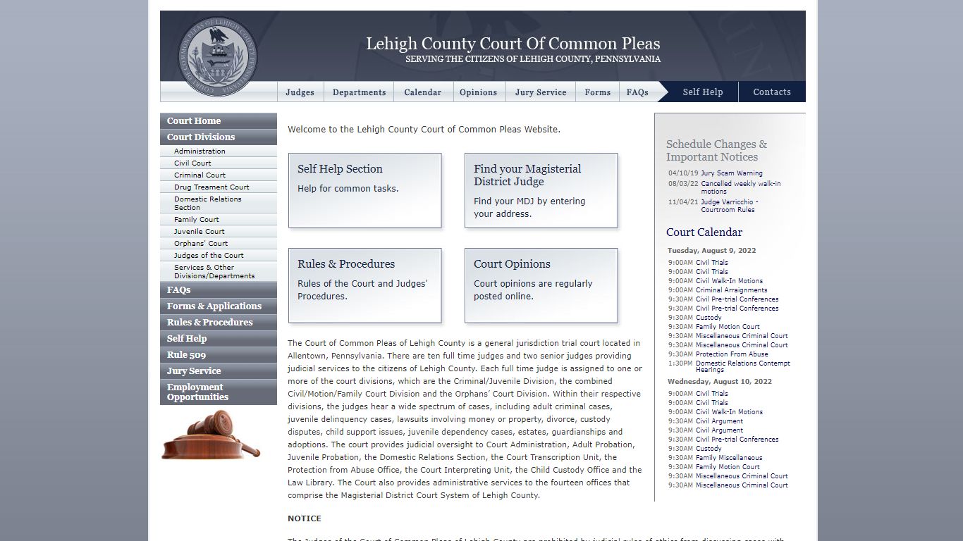 Lehigh County Court of Common Pleas