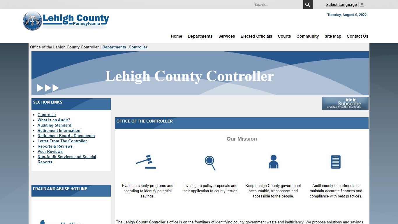 Office of the Lehigh County Controller